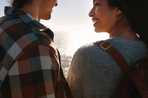 Romantic couple on holiday