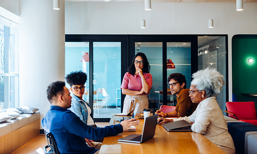 Reviewing next steps: The team aligns around shared goals