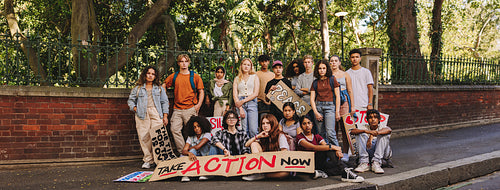 Generation Z peace protest
