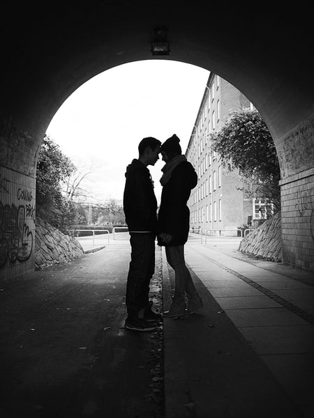 Silhoutte of Loving Couple