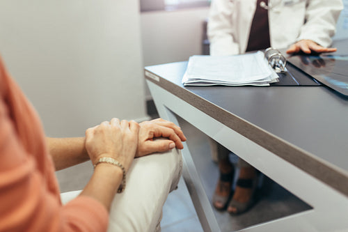 Woman meeting with doctor to seek advice