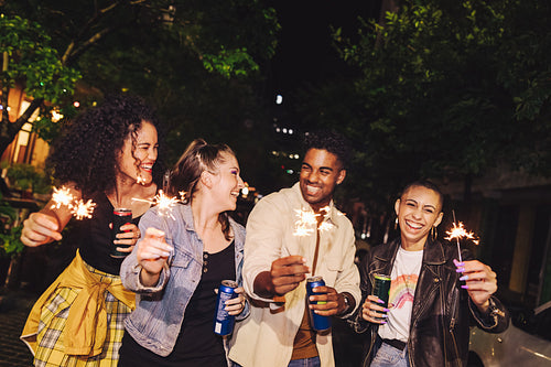 Starting the festive season with sparklers