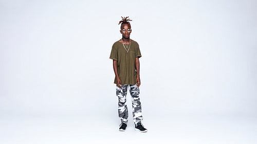 African male with dreadlocks