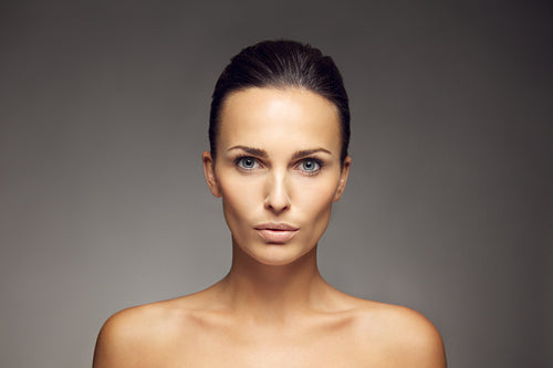 Beauty with perfect skin complexion