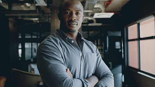 Confident young businessman