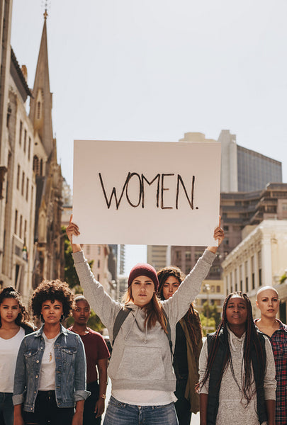 Protesting for equal rights to women