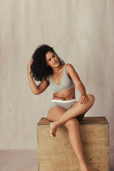 Beautiful model feeling confident in her natural body