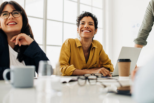 Creative business people having a meeting in a boardroom