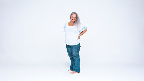 Cheerful senior woman