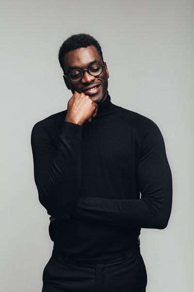 Man taking a moment to himself