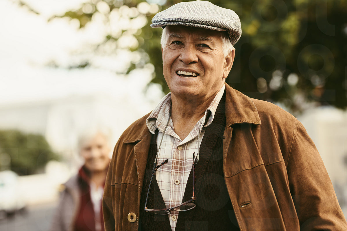 Retired man standing outside on a winter day – Jacob Lund Photography ...