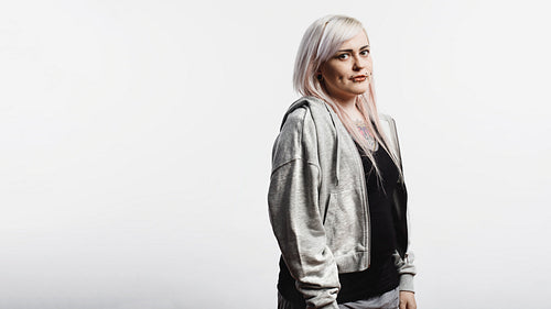 Portrait of a fashionable woman