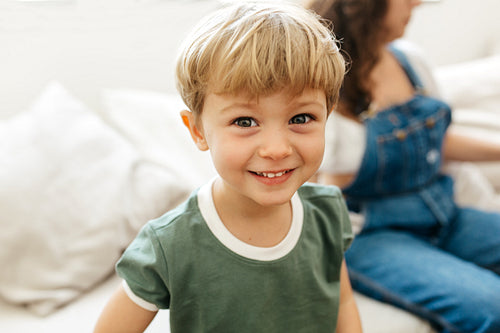 Cute boy with sweet smile