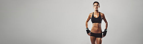 Fitness workout gives a healthy body