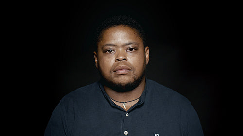  Close up of african male