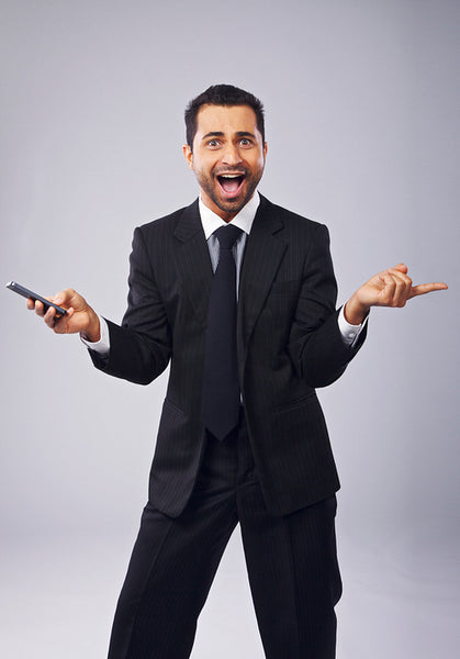 Professional Gesturing While Holding a Phone