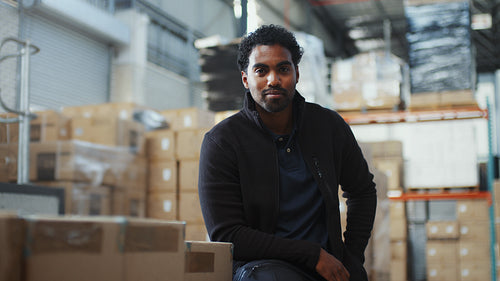 Male professional working in the logistics and distribution industry