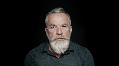 Senior man with a beard