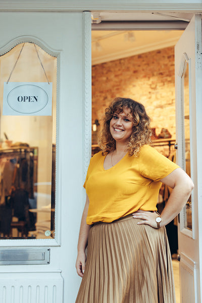 Successful clothing business owner