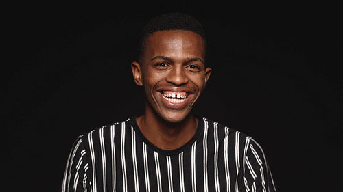 Portrait of a smiling african male