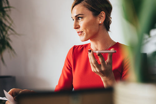 Business woman in office