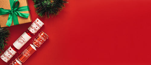 Christmas background with copy space.