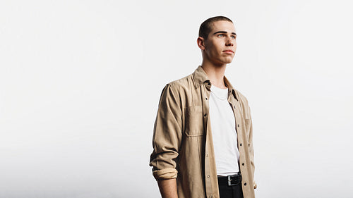 Portrait of young man