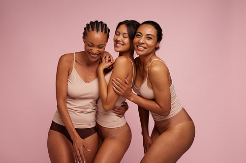 Diverse woman happy in their skin
