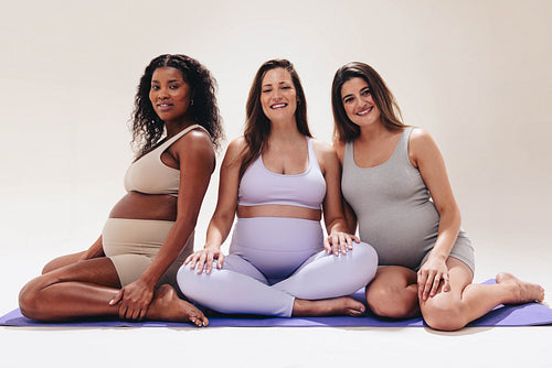 Expecting mothers find support and wellness in prenatal yoga class