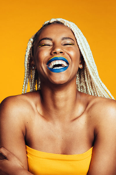 Portrait of smiling african american female