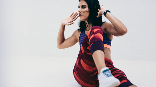 Fitness woman doing workout