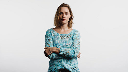 Portrait of young woman