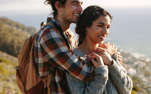 Beautiful young couple on vacation