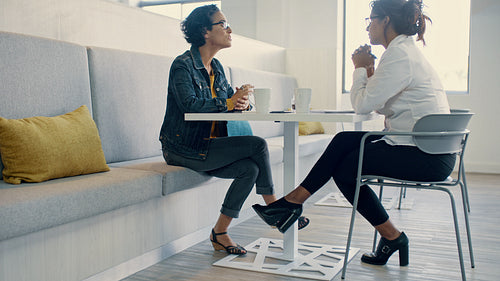 Two women having a business interview