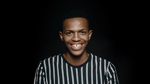 Laughing african man