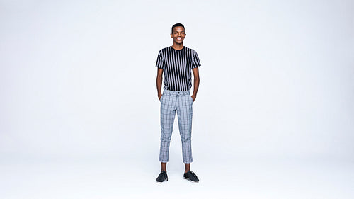 Cheerful african man