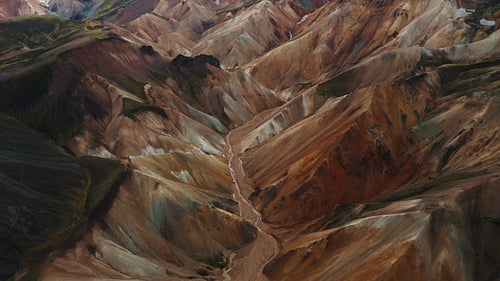 Landmannalaugar volcanic massif in Iceland