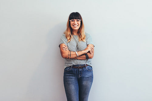 Portrait of a smiling businesswoman