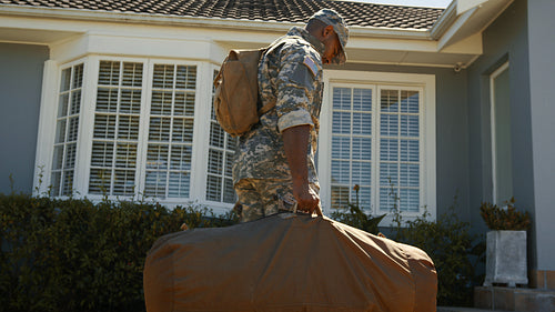 Soldier returns home to civilian life after serving in the army