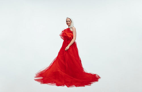 Senior woman in glamorous look