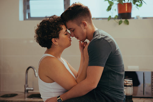 Queer couple in love