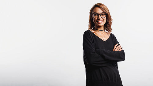 Young woman in eyeglasses