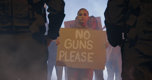 Activists protesting for gun control