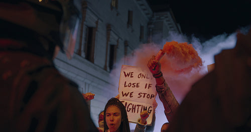 Anti-government protest by social activist group