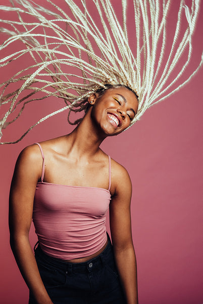 African american woman dancing