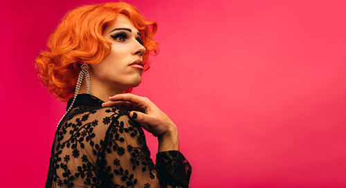 Elegant drag queen