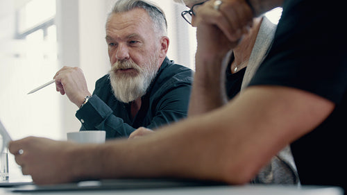 Corporate business team meeting