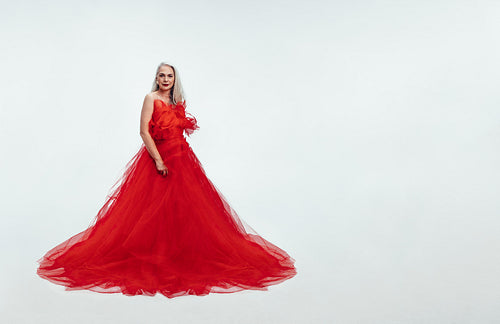 Beautiful and elegant senior woman