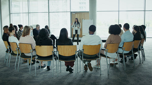 People attending a professional group workshop.