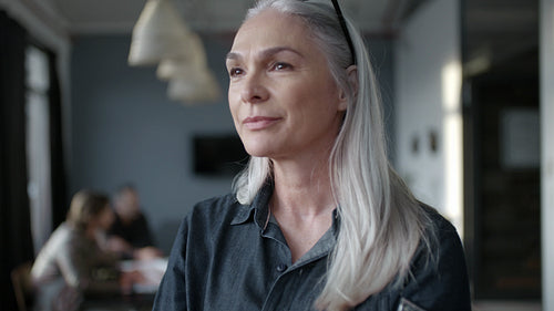 Successful female entrepreneur at office